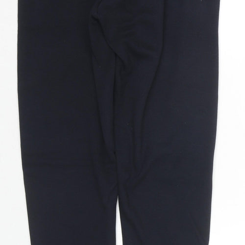 Marks and Spencer Womens Blue Polyester Pedal Pusher Leggings Size 8 L27 in - Thermal