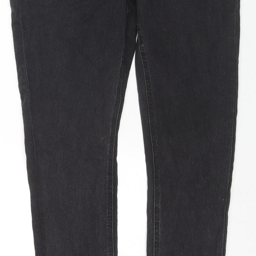 COLLUSION Womens Black Cotton Skinny Jeans Size 34 in L32 in Regular Zip