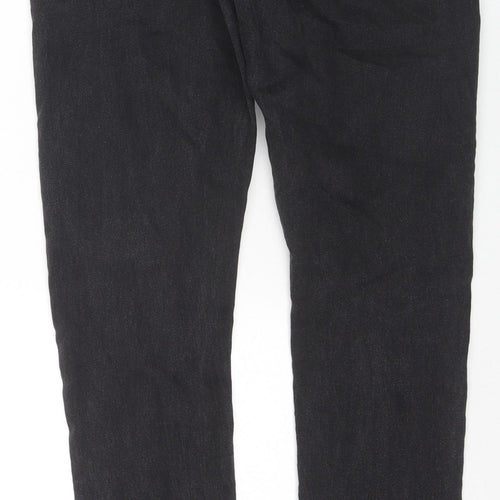 COLLUSION Womens Black Cotton Skinny Jeans Size 34 in L32 in Regular Zip