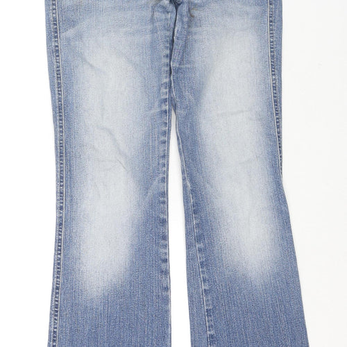 Diesel Womens Blue Cotton Straight Jeans Size 27 in L29 in Regular Zip