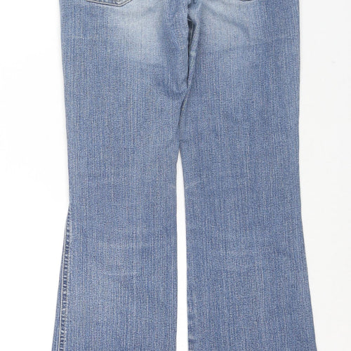 Diesel Womens Blue Cotton Straight Jeans Size 27 in L29 in Regular Zip