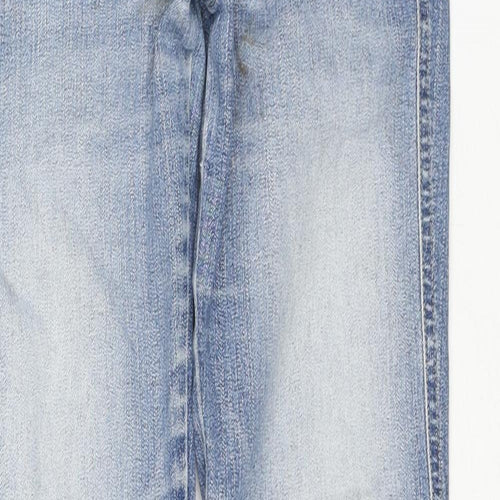 Diesel Womens Blue Cotton Straight Jeans Size 27 in L29 in Regular Zip