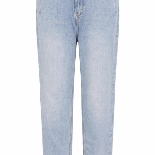 Eifini Womens Blue Cotton Straight Jeans Size L L24 in Regular Zip