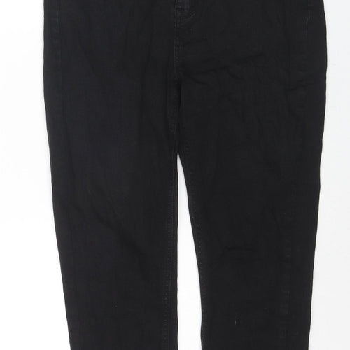 Pebble Bay Womens Black Cotton Skinny Jeans Size 14 L20 in Regular Zip