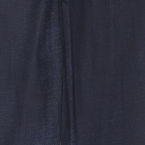 Zara Mens Blue Cotton Straight Jeans Size 36 in L33 in Regular Zip