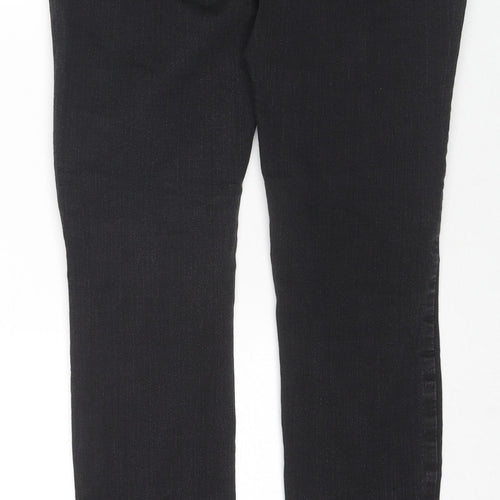 VERO MODA Womens Black Cotton Skinny Jeans Size M L32 in Regular Zip