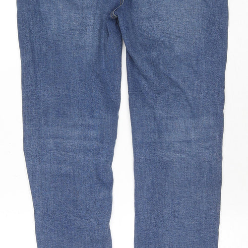 Denim & Co. Womens Blue Cotton Skinny Jeans Size 10 L30 in Regular Zip