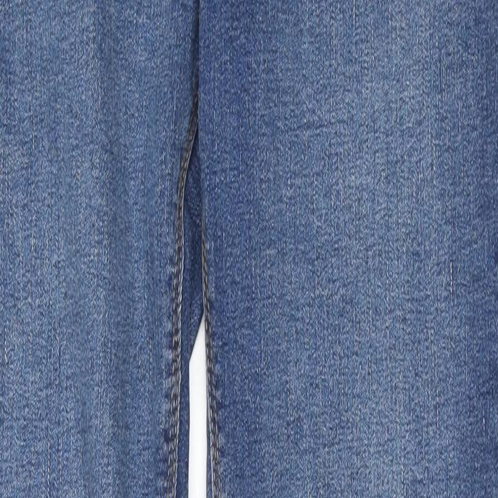Denim & Co. Womens Blue Cotton Skinny Jeans Size 10 L30 in Regular Zip
