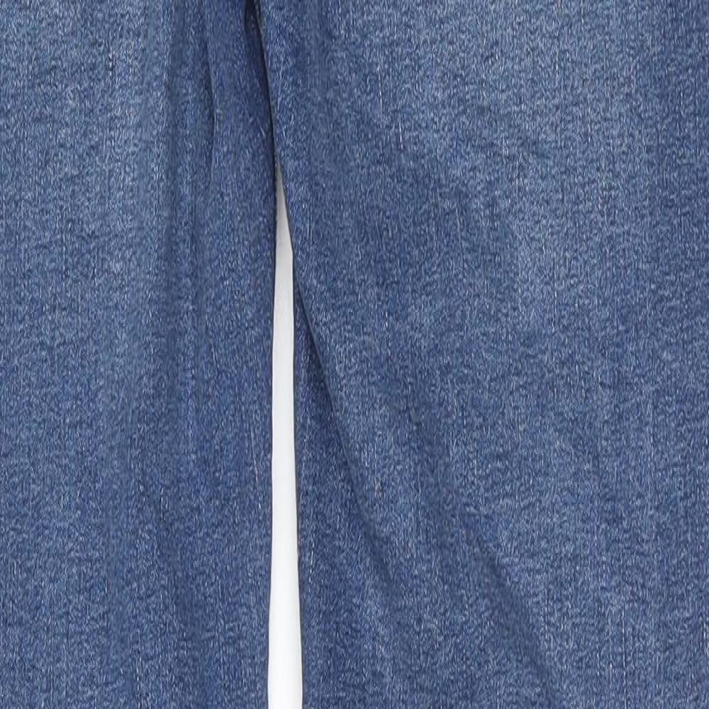 Denim & Co. Womens Blue Cotton Skinny Jeans Size 10 L30 in Regular Zip