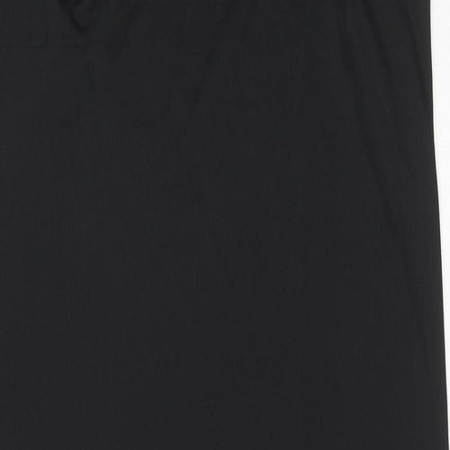 Marks and Spencer Womens Black Polyester Slip Dress Size 16 Square Neck Pullover