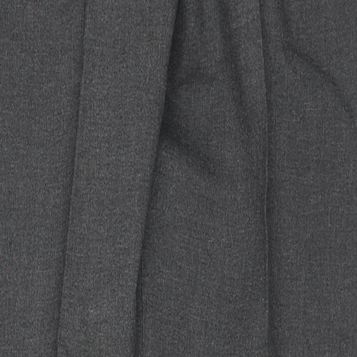 Marks and Spencer Boys Grey Polyester Chino Trousers Size 12-13 Years L26 in Regular Zip