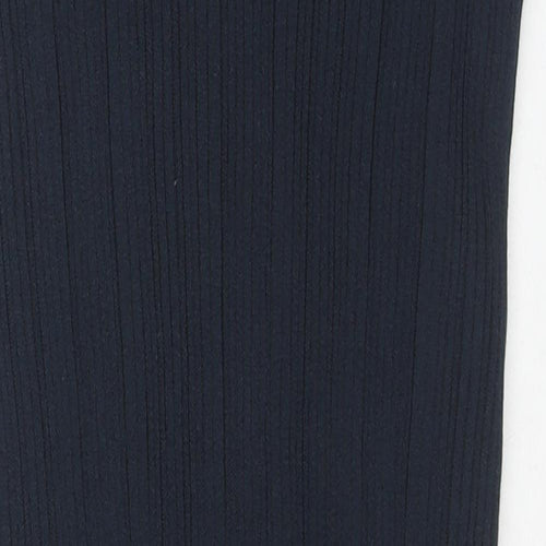 Marks and Spencer Womens Blue Viscose Maxi Skirt Size M - Side Slit(s)
