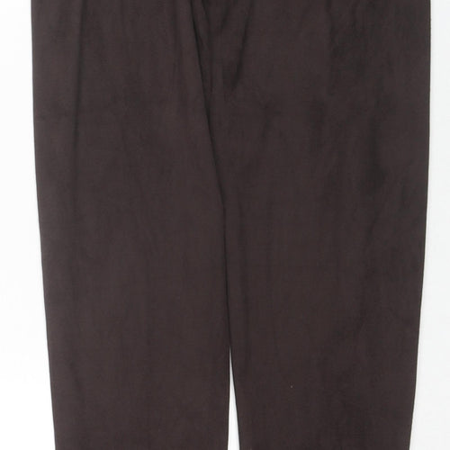 Marks and Spencer Womens Brown Polyester Pedal Pusher Leggings Size 6 L28 in