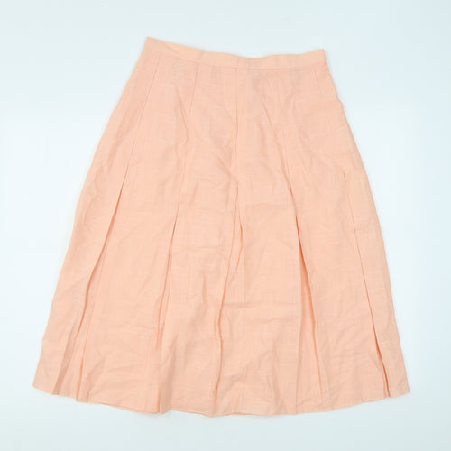 Encore Womens Pink Polyester Swing Skirt Size 14 Zip