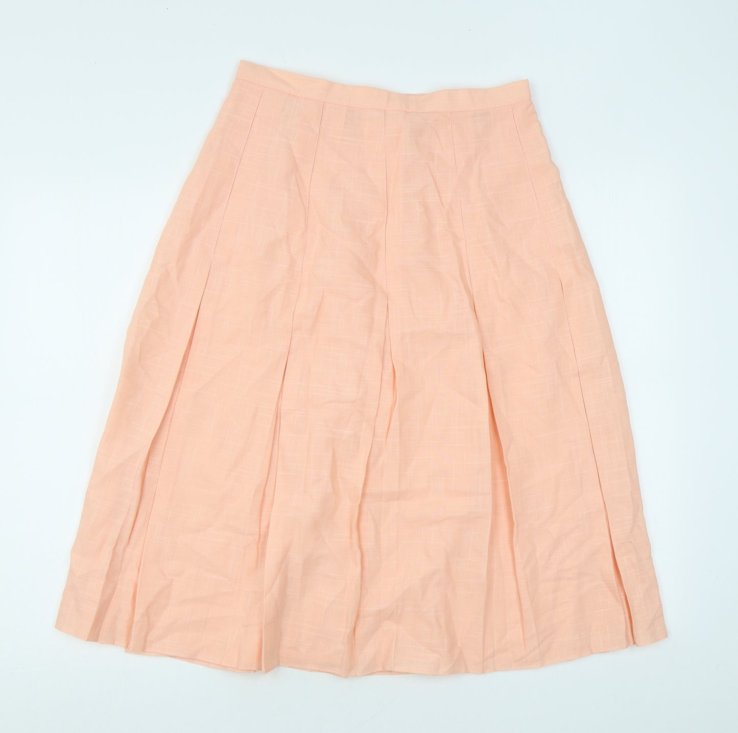Encore Womens Pink Polyester Swing Skirt Size 14 Zip