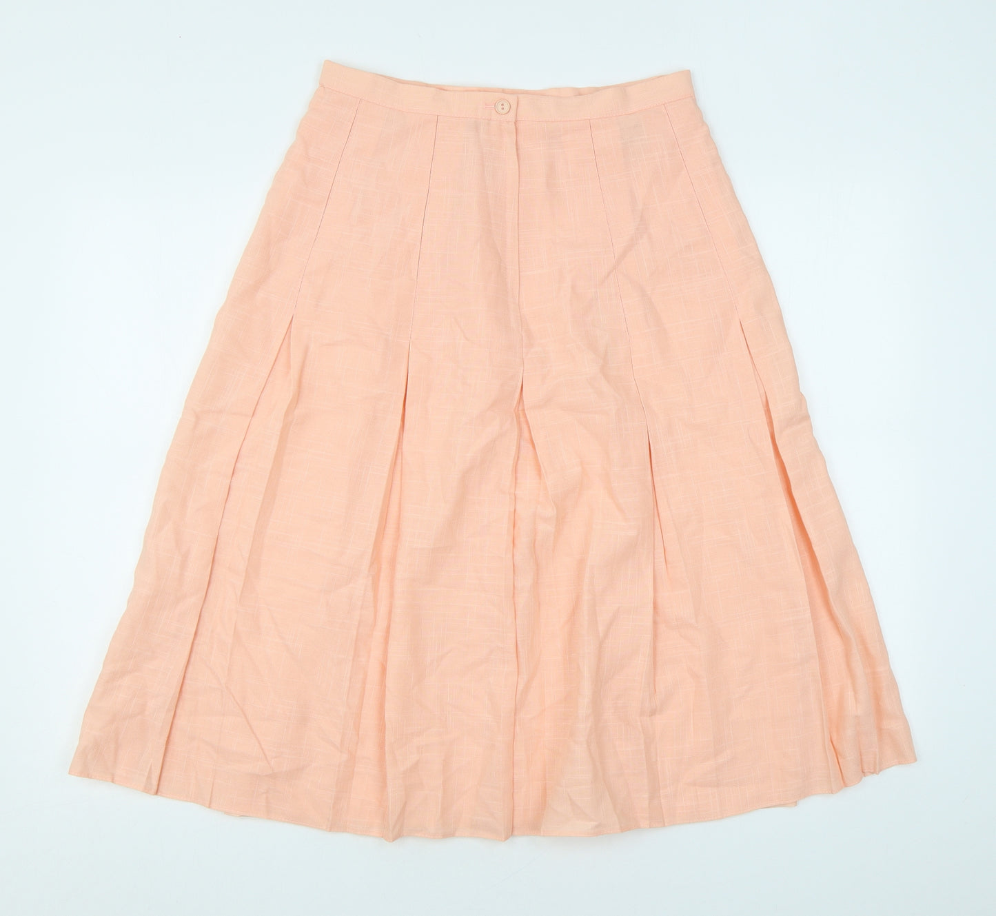 Encore Womens Pink Polyester Swing Skirt Size 14 Zip