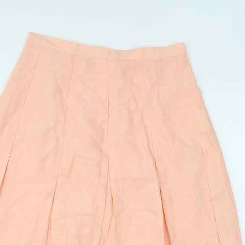 Encore Womens Pink Polyester Swing Skirt Size 14 Zip