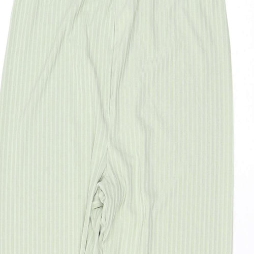 Boohoo Womens Green Polyester Chino Leggings Size 12 L23 in