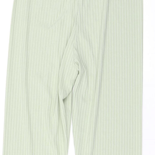 Boohoo Womens Green Polyester Chino Leggings Size 12 L23 in