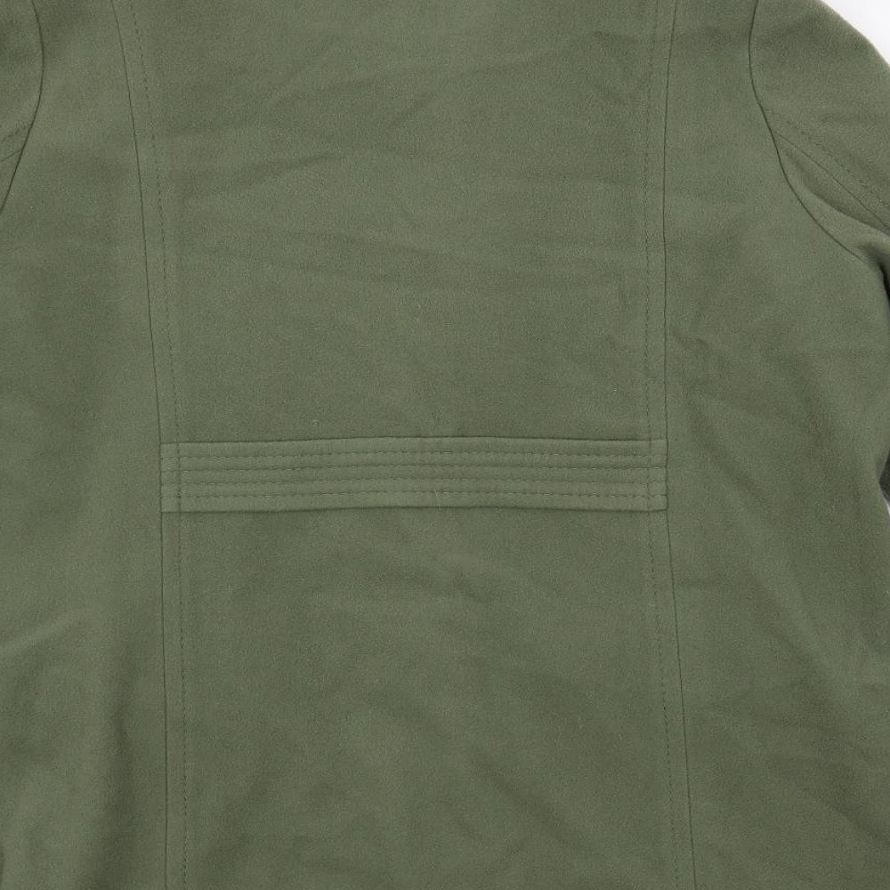Marks and Spencer Womens Green Overcoat Coat Size 20 Button