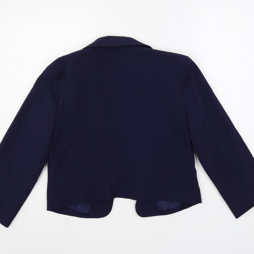 Delias Womens Blue Jacket Blazer Size L - Open