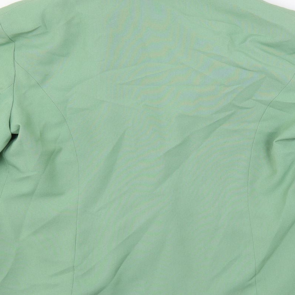 Simply French Womens Green Jacket Blazer Size 20 Button - Vintage