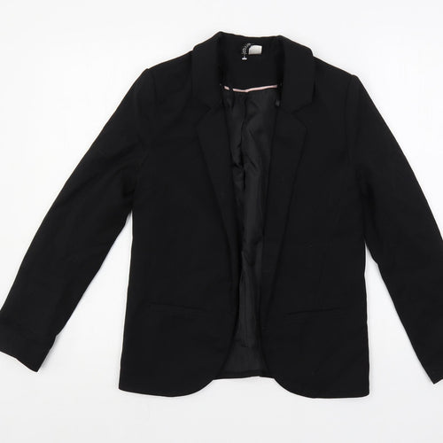 H&M Womens Black Jacket Blazer Size 4 - Open