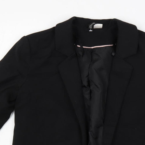 H&M Womens Black Jacket Blazer Size 4 - Open