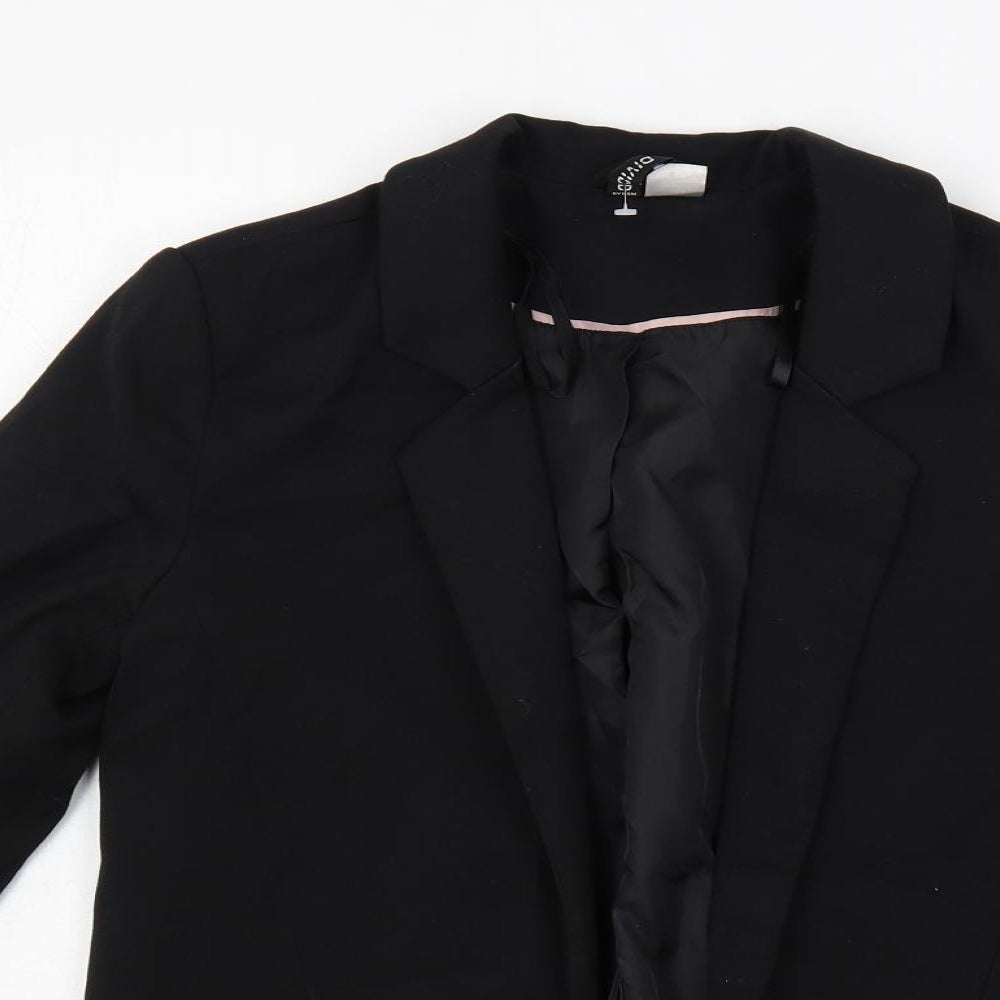 H&M Womens Black Jacket Blazer Size 4 - Open