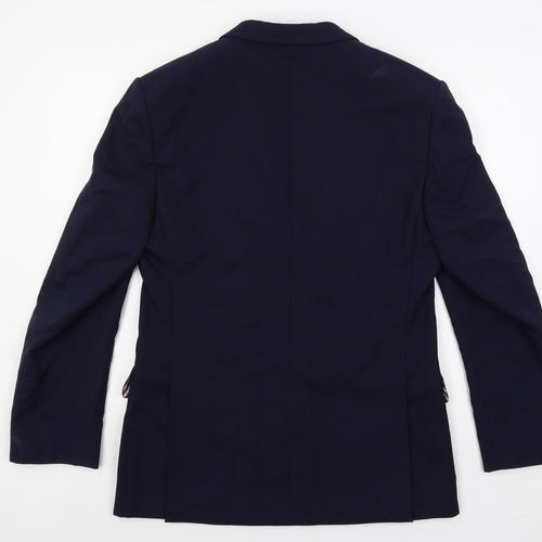 Marks and Spencer Mens Blue Wool Jacket Suit Jacket Size 38 Regular