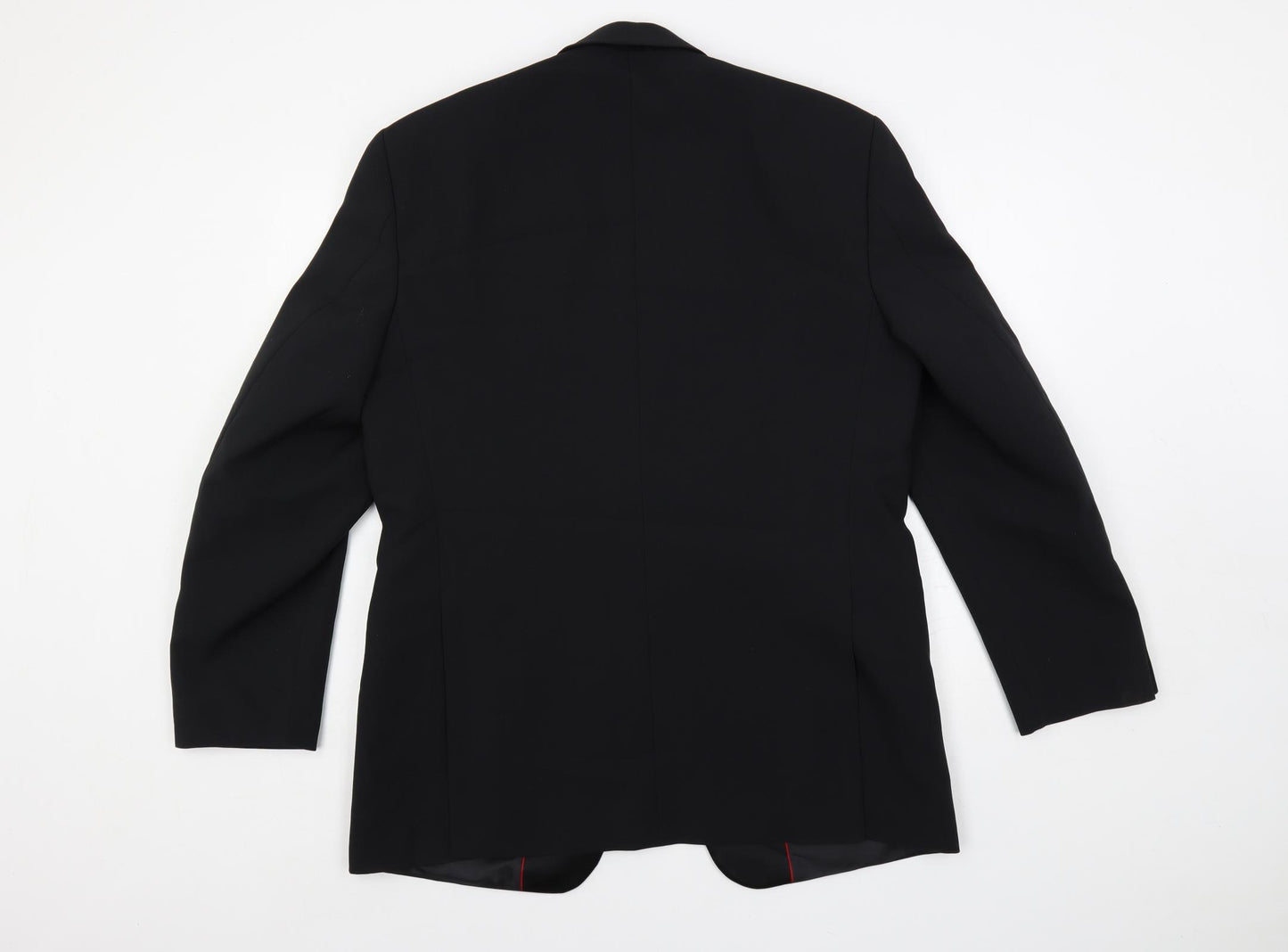 1860 Mens Black Polyester Tuxedo Suit Jacket Size 40 Regular