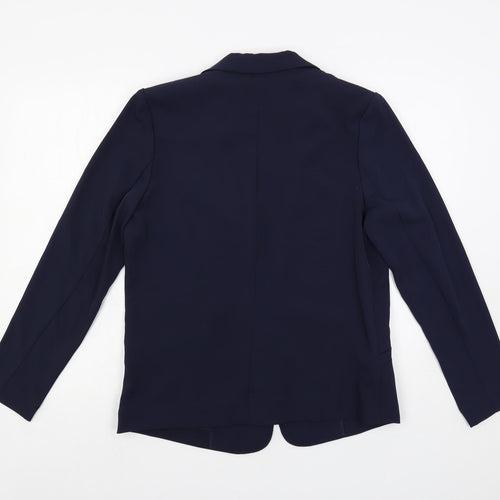 H&M Womens Blue Jacket Blazer Size 12 - Open