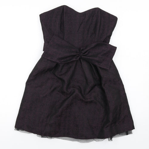 NEXT Womens Black Polyester Ball Gown Size 6 Sweetheart Zip