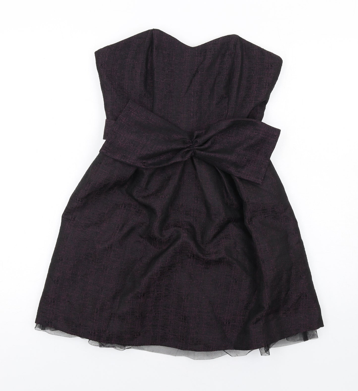 NEXT Womens Black Polyester Ball Gown Size 6 Sweetheart Zip
