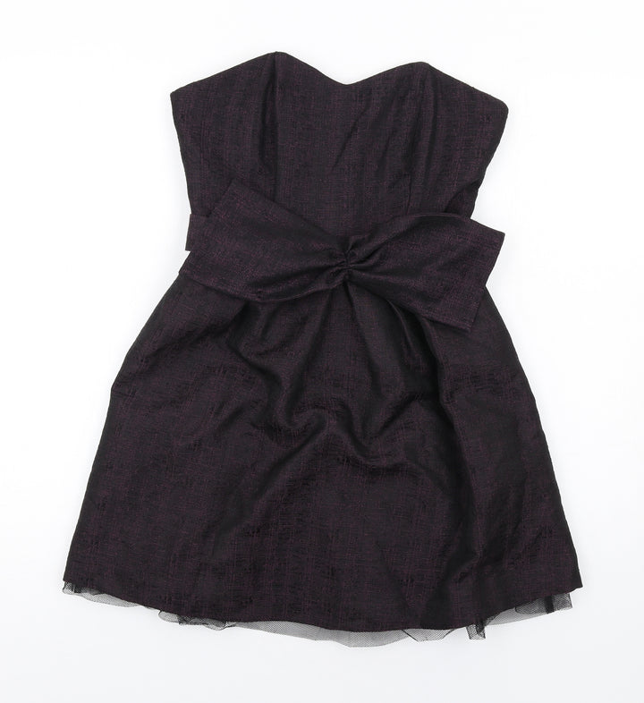 NEXT Womens Black Polyester Ball Gown Size 6 Sweetheart Zip
