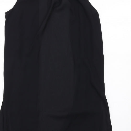 Select Womens Black Polyester Kimono T-Shirt Size 8 V-Neck