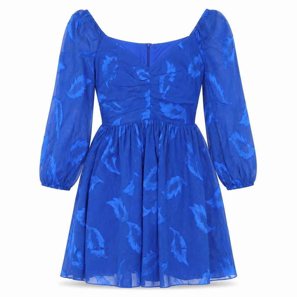 Little Mistress Womens Blue Polyester Fit & Flare Size 6 Sweetheart Zip