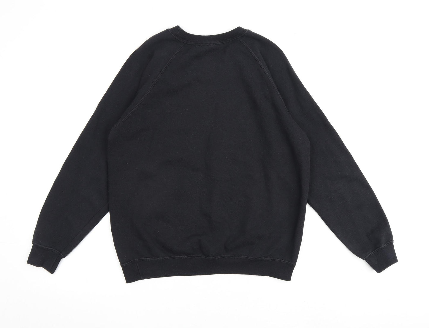 On The Rise Womens Black Cotton Pullover Sweatshirt Size S Pullover