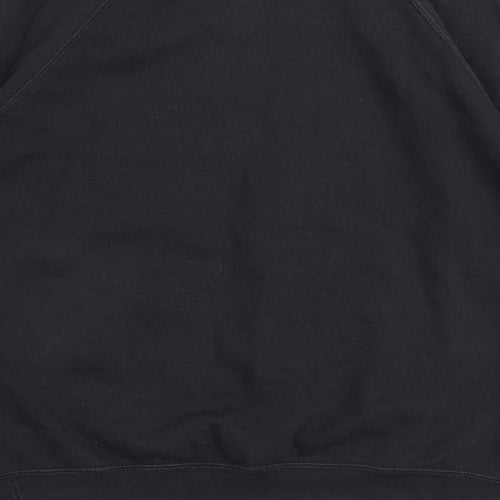 On The Rise Womens Black Cotton Pullover Sweatshirt Size S Pullover