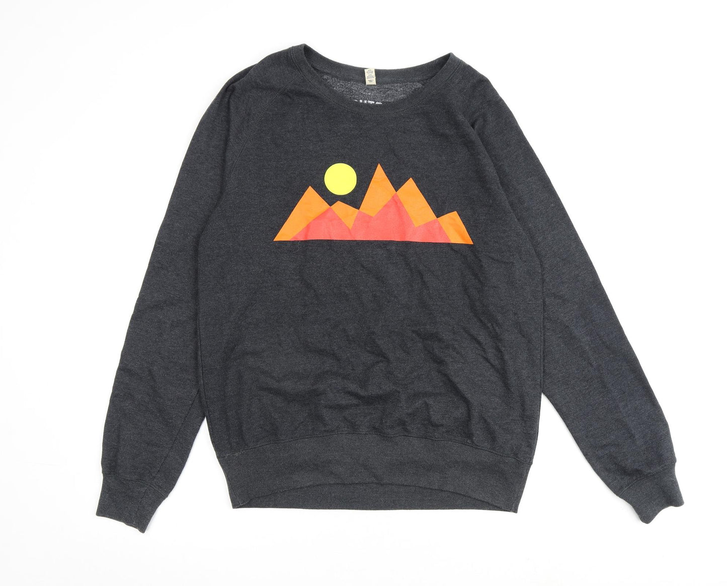 Sutsu Mens Grey Cotton Pullover Sweatshirt Size M