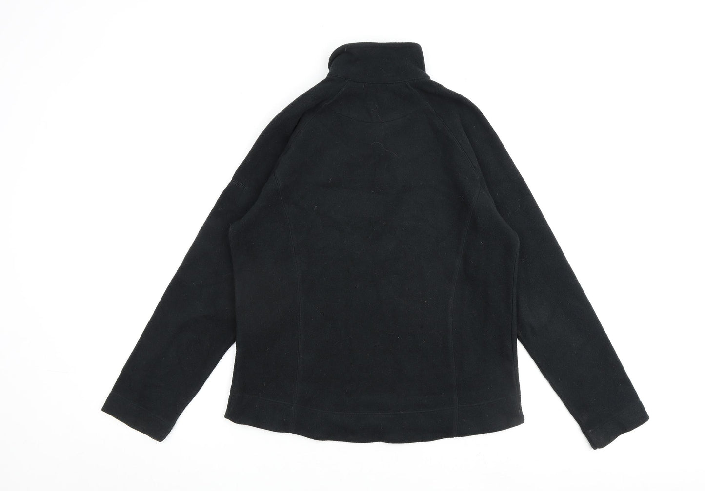 F. LLI Campagno Womens Black Polyester Pullover Sweatshirt Size 14 Zip