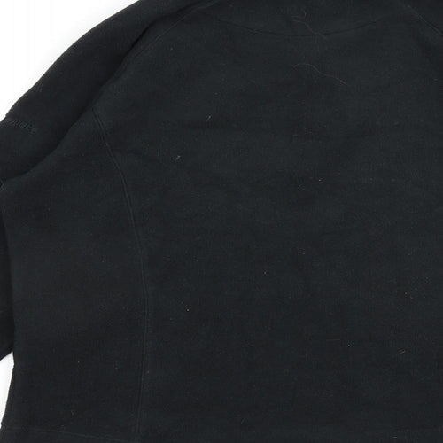 F. LLI Campagno Womens Black Polyester Pullover Sweatshirt Size 14 Zip