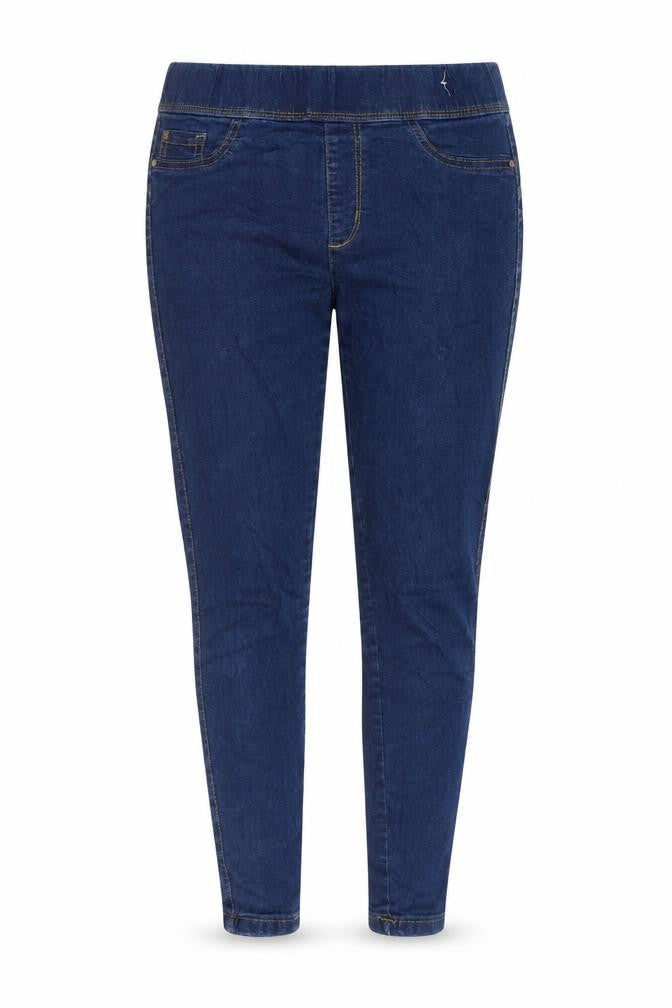 Denim & Co. Womens Blue Cotton Jegging Jeans Size 10 L27 in Regular