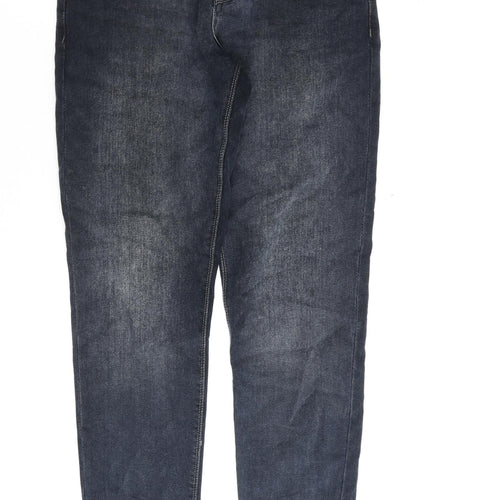 Easy Mens Blue Cotton Tapered Jeans Size 30 in L30 in Regular Zip - Tapered