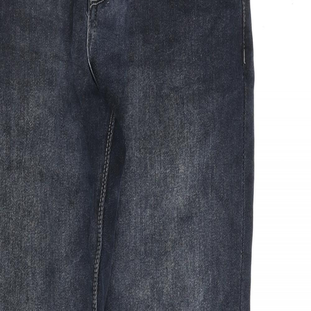 Easy Mens Blue Cotton Tapered Jeans Size 30 in L30 in Regular Zip - Tapered