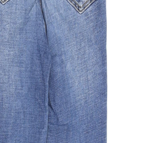 Stradivarius Womens Blue Cotton Skinny Jeans Size 8 L26 in Regular Zip