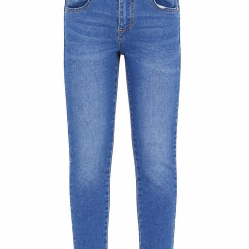 Zara Girls Blue Cotton Straight Jeans Size 8 Years Regular Zip
