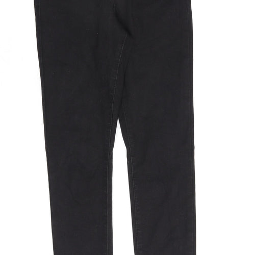 Denim & Co. Womens Black Cotton Skinny Jeans Size 10 L30 in Regular Zip