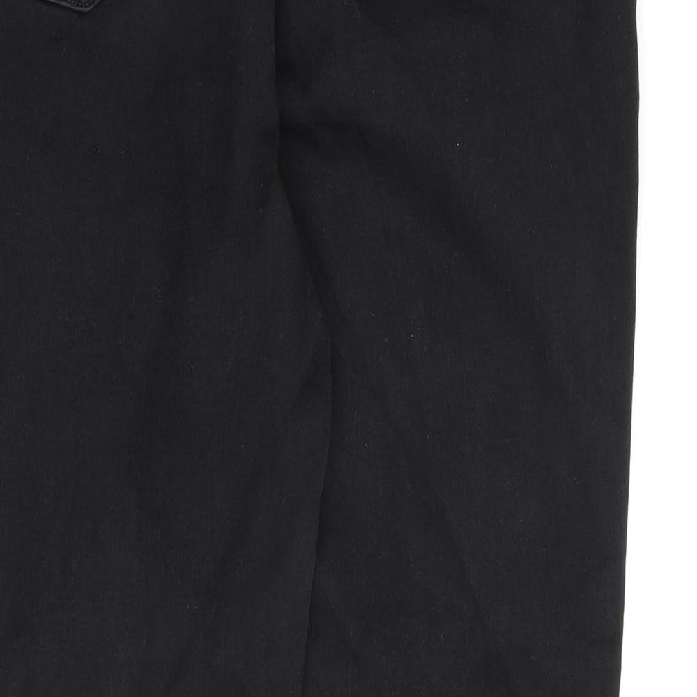 Marks and Spencer Womens Black Cotton Skinny Jeans Size 20 L28 in Regular Zip