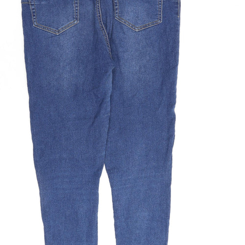 Love Leggings Womens Blue Cotton Jegging Jeans Size 14 L26 in Regular